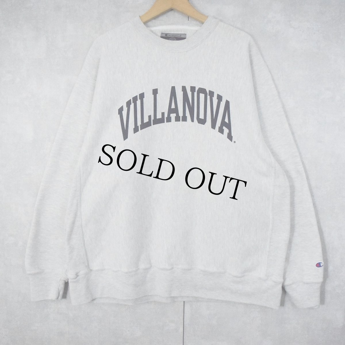 画像1: 2000's Champion REVERSE WEAVE "VILLANOVA" プリントスウェット XL (1)