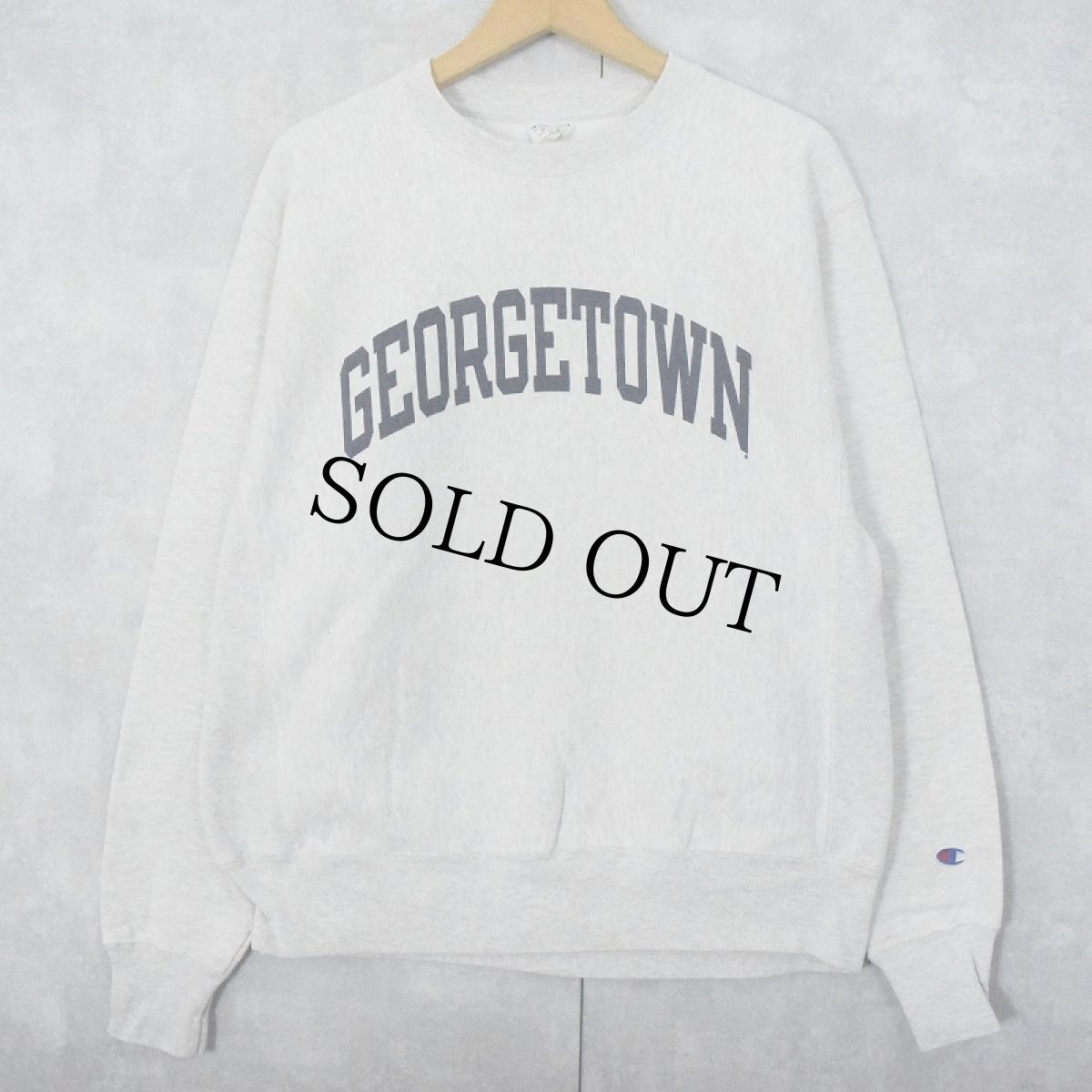 画像1: 2000's Champion REVERSE WEAVE "GEORGETOWN" プリントスウェット M (1)