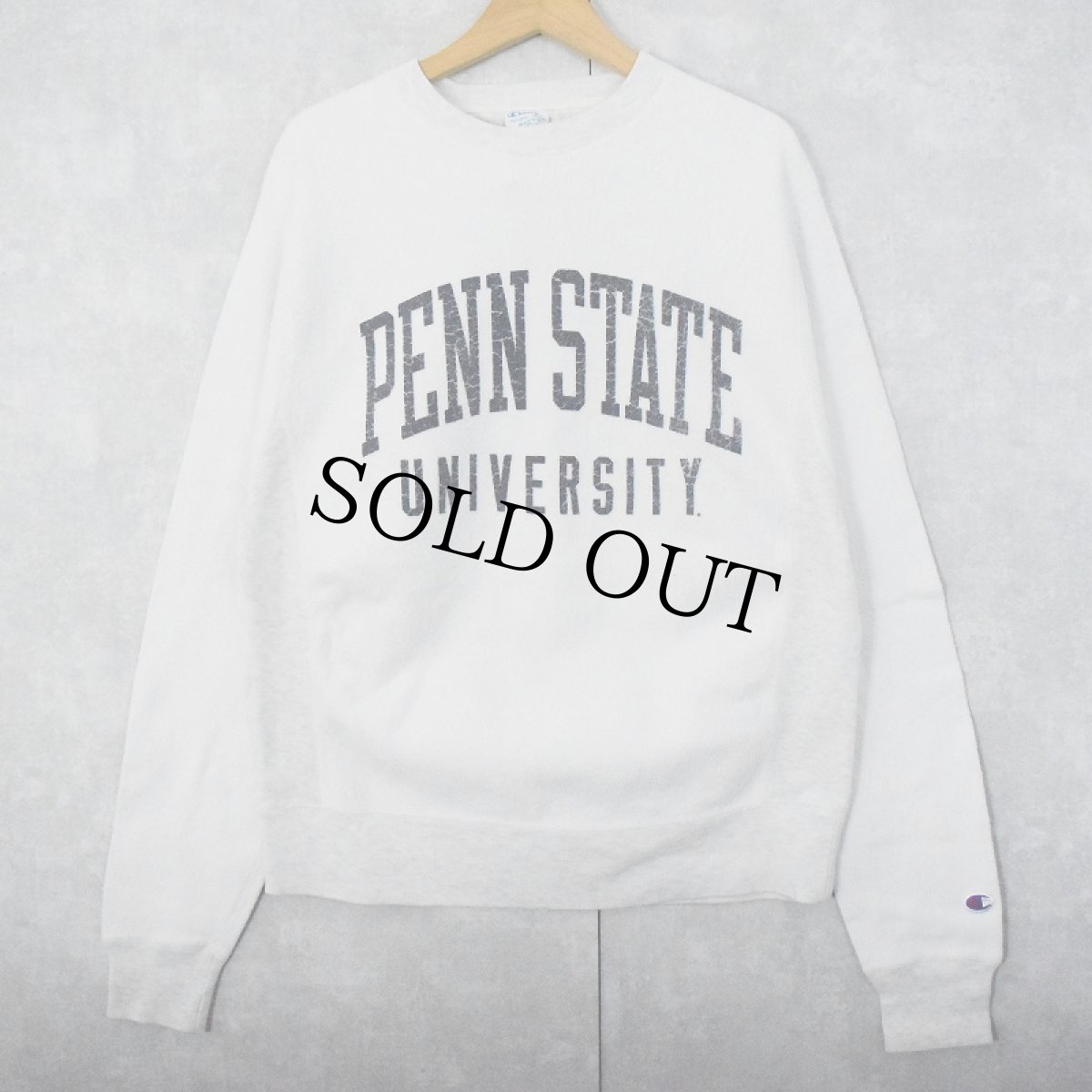 画像1: 2000's Champion REVERSE WEAVE "PENN STATE UNIVERSITY" インサイドアウト プリントスウェット M (1)