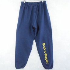 画像2: JERZEES "Anaheim Hillbillies" プリントスウェットパンツ NAVY W20-45 (2)