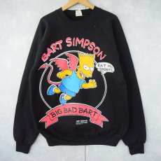 画像1: 90's THE SIMPSONS CANADA製 "BIG BAD BART" キャラクタープリントラグランスウェット XL (1)