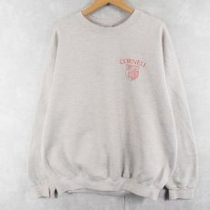 画像2: 90's Lee USA製 SUPER BLEND "CORNELL" バックプリントスウェット XL (2)