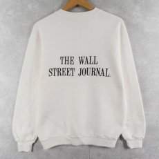 画像2: 80's THE WALL STREET JOURNAL USA製 "I subscribr to the American dream." メッセージプリントラグランスウェット L (2)