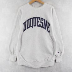 画像1: 90's Champion REVERSE WEAVE "DUQUESNE" プリントスウェット XXL (1)