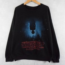 画像1: STRANGER THINGS SFドラマ プリントスウェット BLACK XL (1)