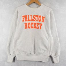 画像2: 90's USA製 REVERSE WEAVE TYPE "FALLSTON HOCKEY" バックプリントスウェット L (2)