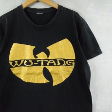 画像1: WU-TANG ヒップホップグループ プリントTシャツ BLACK (1)