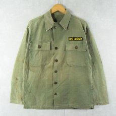 画像1: 50's U.S.ARMY パッチ付き ユーティリティシャツ 1st初期 (1)