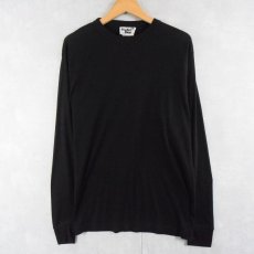 画像1: 〜90's Comfort Skins USA製 ポリエステルロンT BLACK XL (1)