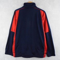 画像2: 90's UMBRO ロゴ刺繍 トラックジャケット NAVY S (2)