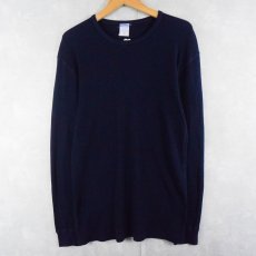 画像1: DAMART ビニロン×アクリルニットロンT NAVY XL (1)