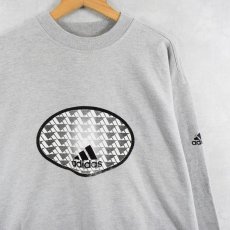 画像1: adidas ロゴプリントスウェット L (1)