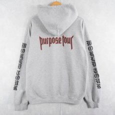 画像1: Justin Bieber "Purpose Tour" ミュージシャンツアースウェットフーディー L (1)