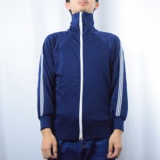 画像2: 80's sportswear USA製 トラックジャケット NAVY M (2)