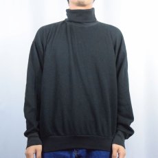 画像2: 90〜2000's H.Valentino タートルネックスウェット BLACK XL (2)