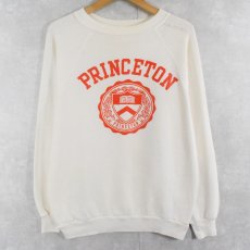 画像1: 80's "PRINCETON" プリントラグランスウェット (1)