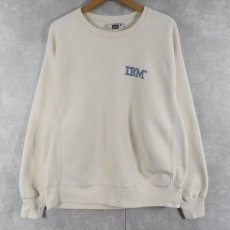 画像1: 90's Lee USA製 REVERSE WEAVE TYPE "IBM" コンピューター企業プリントスウェット L (1)