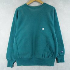 画像1: 90's Champion REVERSE WEAVE USA製 目付きスウェット L (1)