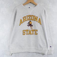 画像1: 90's Champion USA製 前V "ARIZONA STATE" プリントスウェット XL (1)