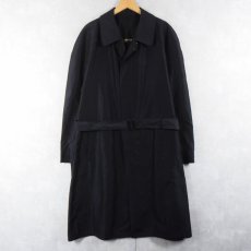 画像1: LANVIN シルクステンカラーコート BLACK (1)