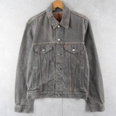 画像1: 2000's Levi's ブラックデニムジャケット M (1)