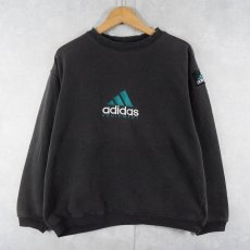 画像1: 90's adidas EQUIPMENT ロゴ刺繍スウェット M (1)