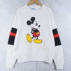 画像1: 80〜90's Disney USA製 "MICKEY MOUSE" プリントスウェット XL (1)