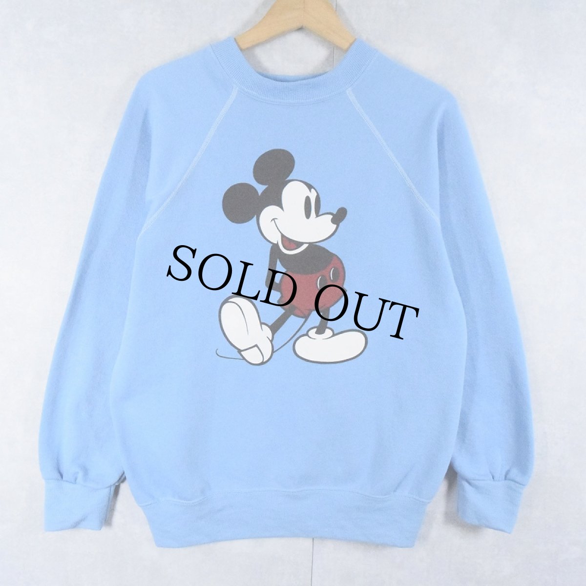 画像1: 80's Disney casuals "MICKEY MOUSE" プリントスウェット M (1)