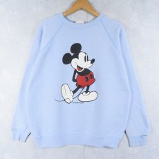 画像1: 80's Walt Disney Productions USA製 "MICKEY MOUSE" プリントスウェット XL (1)