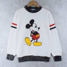 画像1: 80〜90's Disney USA製 "MICKEY MOUSE" プリントスウェット M (1)