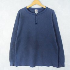 画像1: FRUIT OF THE LOOM ヘンリーネック サーマルロンT 3XL (1)