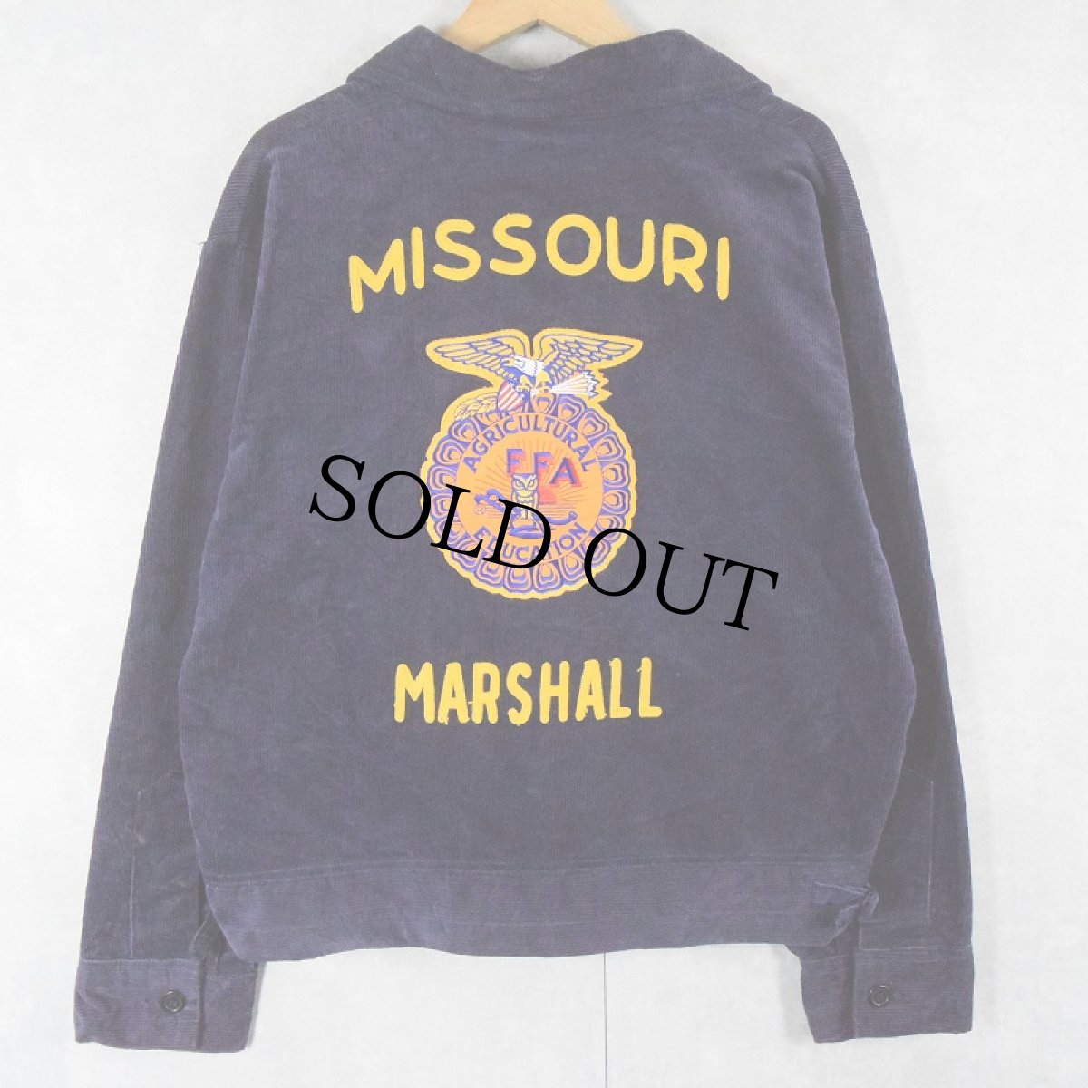 画像1: FFA "MISSOURI MARSHALL" ファーマーズコーデュロイジャケット NAVY (1)