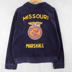 画像1: FFA "MISSOURI MARSHALL" ファーマーズコーデュロイジャケット NAVY (1)