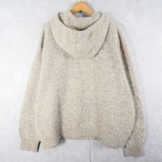 画像2: 90's Winona knit USA製 ウールニットパーカー XL (2)