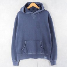 画像1: POLO Ralph Lauren 無地 スウェットフーディ NAVY M (1)