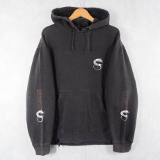 画像2: STUSSY 龍プリントスウェットフーディー L (2)