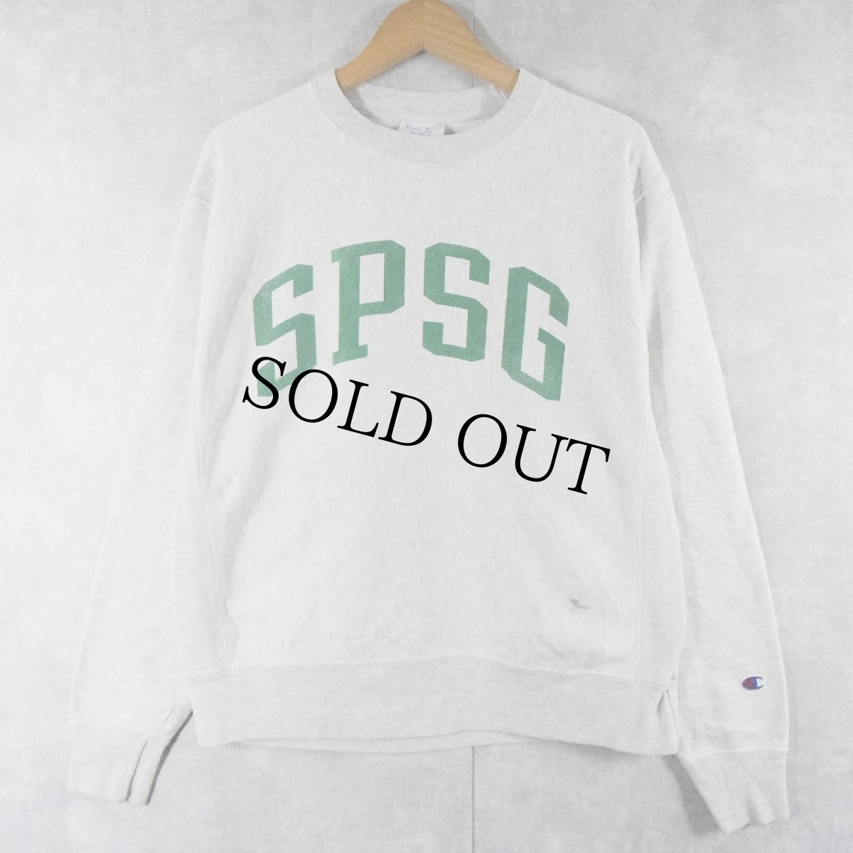 画像1: Champion REVERSE WEAVE "SPSG" プリントスウェット M (1)