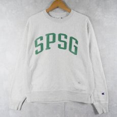 画像1: Champion REVERSE WEAVE "SPSG" プリントスウェット M (1)