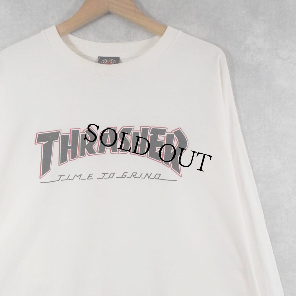 画像1: INDEPENDENT × THRASHER ロゴプリントロンT (1)