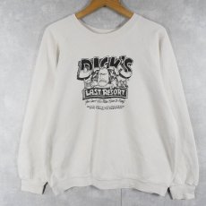 画像1: 80〜90's USA製 "DICK'S LAST RESORT" レストランプリントスウェット XL (1)