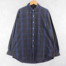 画像1: Ralph Lauren "THE BIG SHIRT" チェック柄 ボタンダウンコットンシャツ L (1)