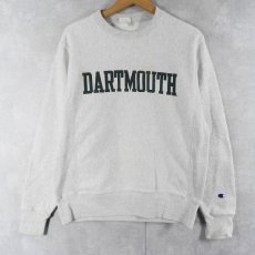 画像1: Champion REVERSE WEAVE "DARTMOUNTH" プリントスウェット S (1)