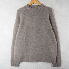 画像1: Woolrich モックネック ウールニットセーター L (1)