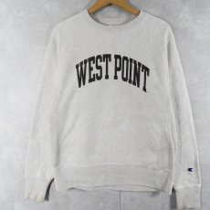 画像1: Champion REVERSE WEAVE "WEST POINT" プリントスウェット S (1)