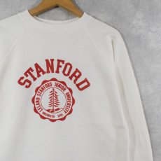 画像1: 〜80's "STANFORD" プリントラグランスウェット (1)