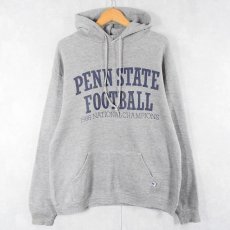 画像1: 80's RUSSELL ATHLETIC USA製 "PENN STATE FOOTBALL" プリントスウェットフーディー L (1)