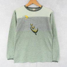 画像1: 70's EXPRESSIONS by CAMPUS USA製 刺繍入り ポリエステルロンT M (1)