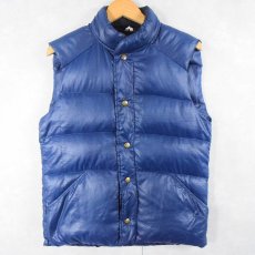 画像1: 80's Eddie Bauer ダウンベスト NAVY (1)