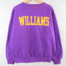 画像2: 90's Champion USA製 WILLIAMS" 前V プリントスウェット XL (2)