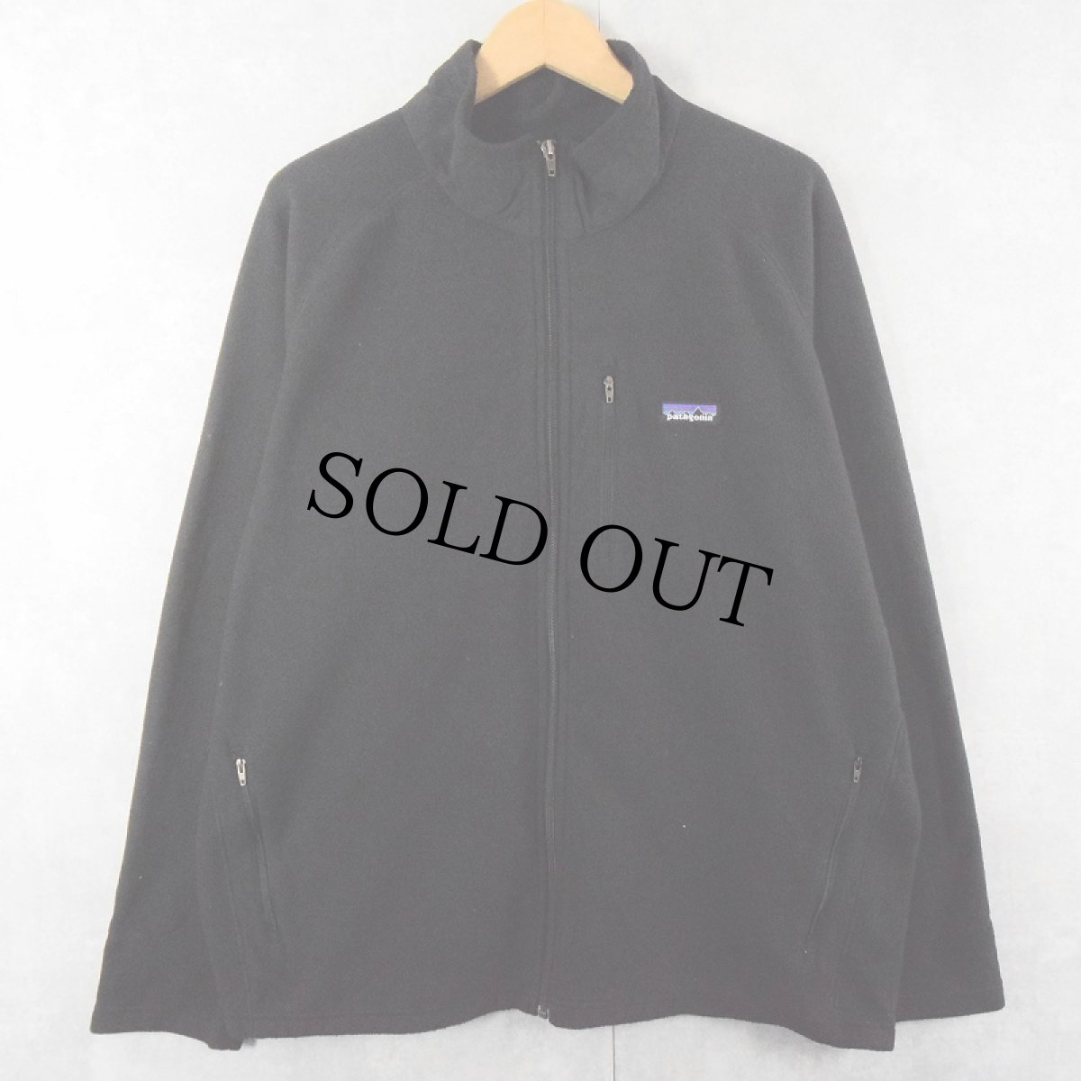 画像1: 2000's Patagonia フリースジップジャケット BLACK XL (1)